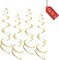 30PCS Construction Hanging Swirls Decorations - Car Excavator Bulldozer Birthday Party Ceiling Swirls Decor for Birthday Party, Baby Shower